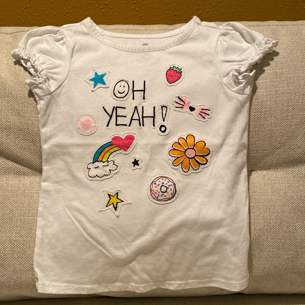 Patch White Tee! 🌷5 for $20